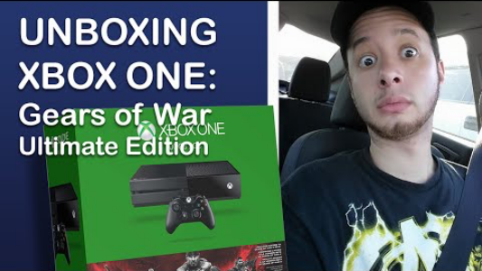 Gears of War Ultimate Edition Xbox One 500 GB and Samsung 40 Inch HDTV Unboxing