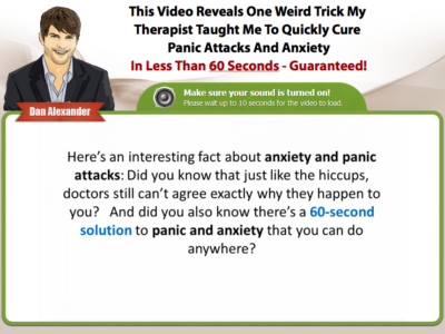 MY THE 60 SECOND PANIC SOLUTION REVIEW – The 60 Second Panic Solution [Dan Alexander]
