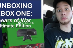 Gears of War Ultimate Edition Xbox One 500 GB and Samsung 40 Inch HDTV Unboxing